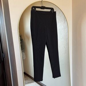Theory Charcoal Pinstripe Trousers